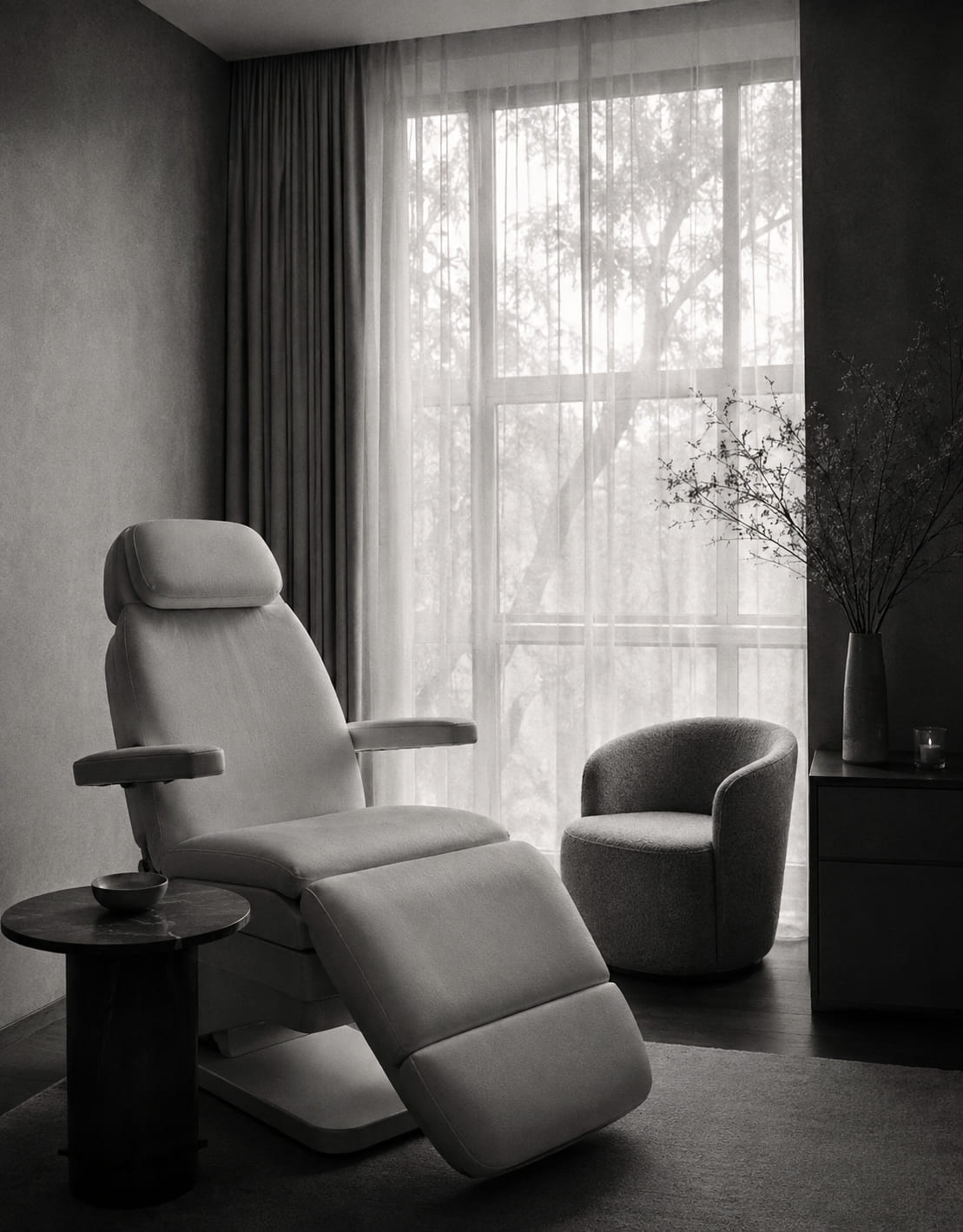 Aesthetician performing a luxury facial treatment at ACE Aesthetics